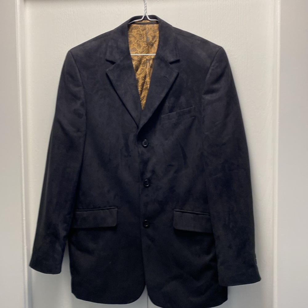 Britches sport jacket faux velvet